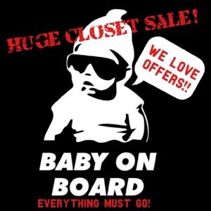 Baby On Board! Closet Clear Out!